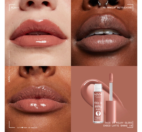NYX Professional Makeup This Is Milky Lipgloss 19 Choco Latte Shake 4 ml