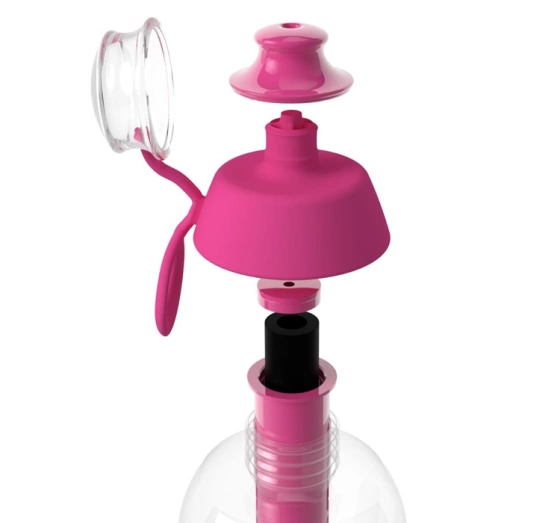 Kliknij na zdjęcie, aby je powiększyć Dafi Soft Filterflasche mit Aktivkohlefilter 0,5 l Pink