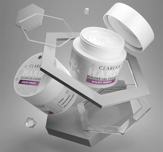 Kliknij na zdjęcie, aby je powiększyć Claresa Hard & Easy Aufbaugel Milky White 12 g