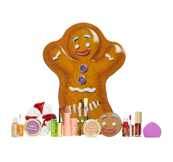 Kliknij na zdjęcie, aby je powiększyć MAKEUP REVOLUTION X SHREK GINGY 12 DAYS ADVENTSKALENDER