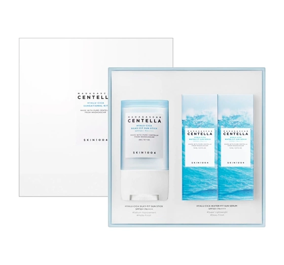 Kliknij na zdjęcie, aby je powiększyć Skin1004 Madagascar Centella Hyalu-Cica Sunsational Kit Sonnenstift 20 g + Sonnencreme 2 x 15 ml