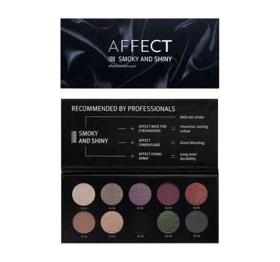 Kliknij na zdjęcie, aby je powiększyć AFFECT SMOKY AND SHINY PALETTE 10 LIDSCHATTEN