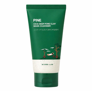 Round Lab Pine Cica Deep Pore Clay Mask Cleanser – porenreinigende Gesichtsreinigungsmaske aus Tonerde, 150 ml