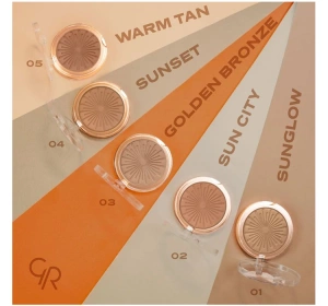 Golden Rose Sun Bright Bräunungspuder für Gesicht 04 Sunset 12,5g