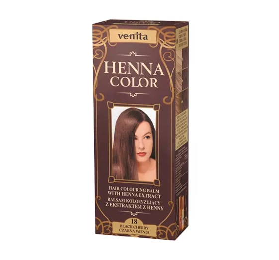 Venita Henna Color Farbpflege mit Henna-Extrakt 18 Schwarze Kirsche 75 ml