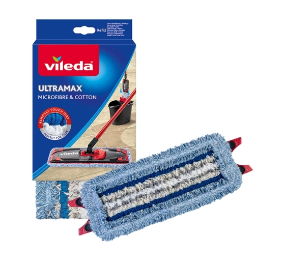 Vileda Ultramax Microfibre & Cotton Refill Flachmopp-Ersatzbezug 1 Stück