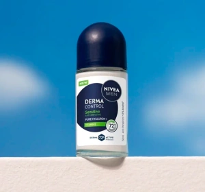 NIVEA MEN Derma Control Roll-On Antitranspirant für Männer Sensitive 50 ml