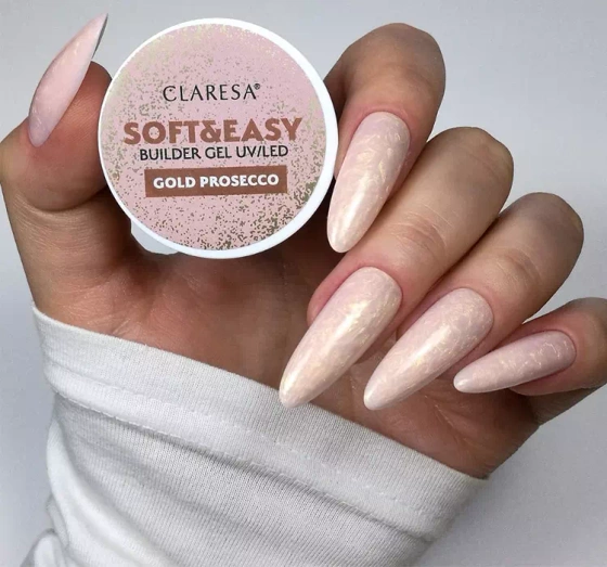 CLARESA SOFT & EASY AUFBAUGEL UV/LED GOLD PROSECCO 45G