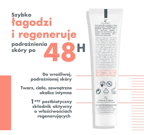 Kliknij na zdjęcie, aby je powiększyć AVENE CICALFATE + REGENERIERENDE SCHUTZCREME 40ML