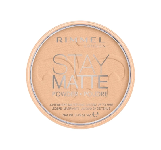 RIMMEL STAY MATTE MATTIERENDES PUDER MIT MINERALIEN WARM BEIGE 006