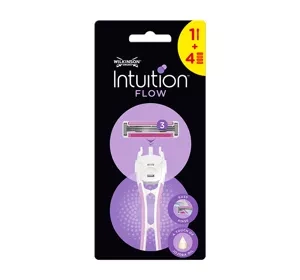 Wilkinson Sword Intuition Flow Damenrasierer Griff + 4 Ersatzklingen