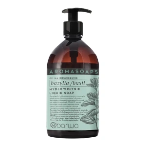 Barwa Aromasoaps Erfrischende Flüssigseife für Hände und Körper Basilikum 500 ml