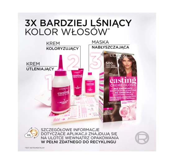 Kliknij na zdjęcie, aby je powiększyć LOREAL CASTING CREME GLOSS HAARFARBE 513 FROSTIGE TRÜFFELN