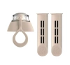 Dafi Soft 2 x Aktivkohlefilter + Verschlusskappe für Wasserflasche Beige