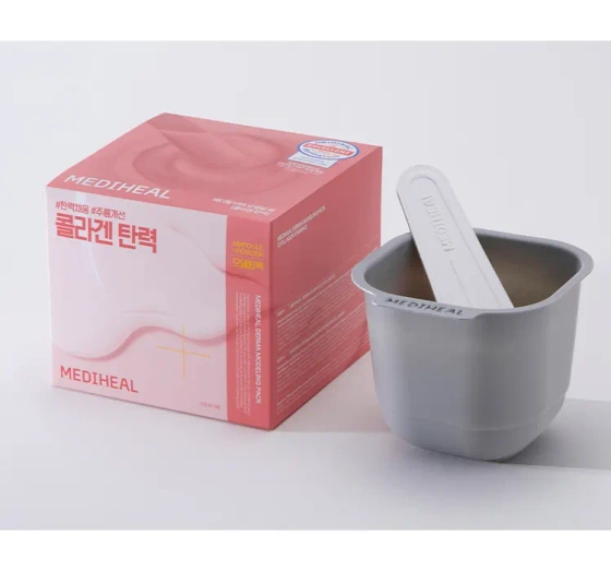 Kliknij na zdjęcie, aby je powiększyć Mediheal Derma Modeling Pack Collagen Firming Gesichtspflege-Set Algenmaske 28 g + Serum 2 ml
