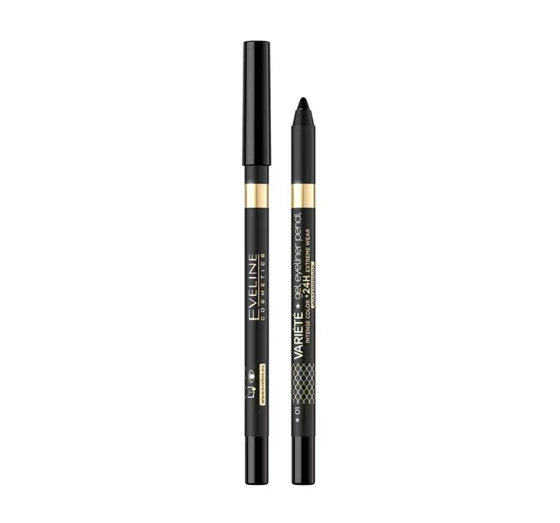 Kliknij na zdjęcie, aby je powiększyć EVELINE VARIETE MATTER GEL-EYELINER 01 PURE BLACK