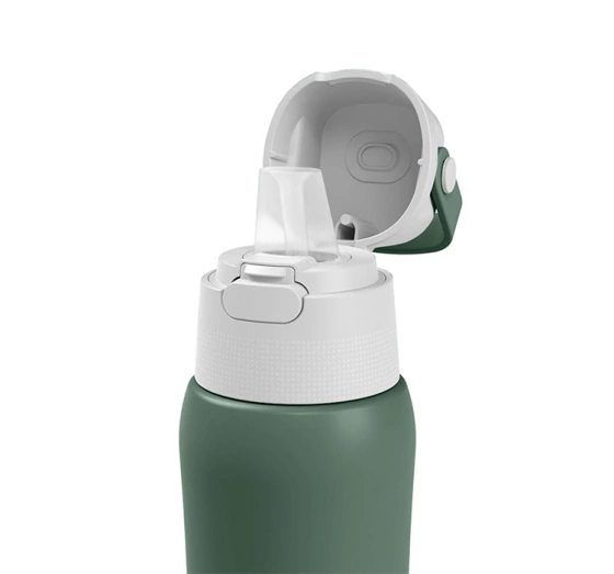Dafi Solid Steel Cold Thermische Filterflasche mit Aktivkohlefilter 0,5 l Grün