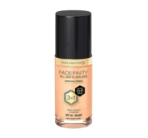 MAX FACTOR FACEFINITY ALL DAY FLAWLESS 3IN1 VEGANE GRUNDIERUNG W44 WARM IVORY 30ML