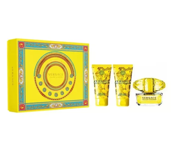Versace Yellow Diamond Eau de Toilette Spray 50 ml + Körperlotion 50 ml + Duschgel 50 ml