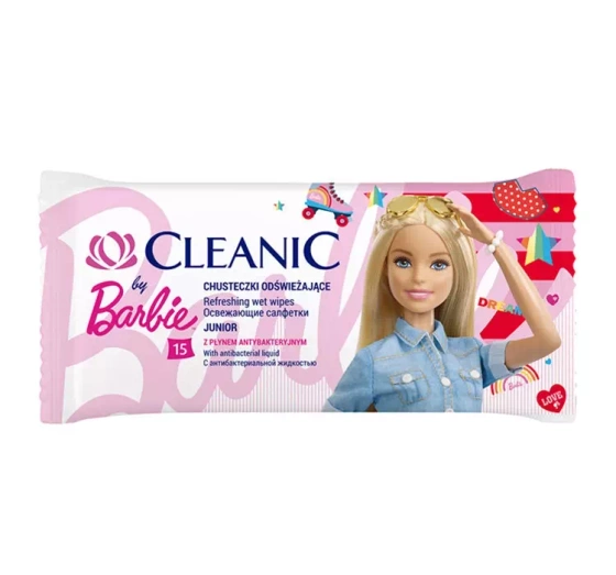 Kliknij na zdjęcie, aby je powiększyć CLEANIC x BARBIE ERFRISCHUNGSTÜCHER 15 STÜCK