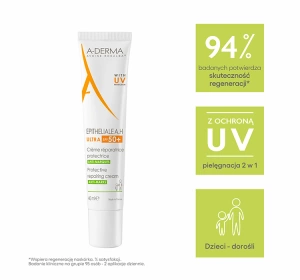 A-Derma Epitheliale A.H Ultra schützende regenerierende Creme SPF 50+ 40ml