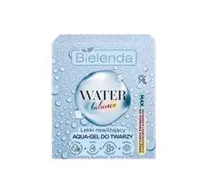 BIELENDA WATER BALANCE LEICHTES FEUCHTIGKEITSSPENDENDES AQUA-GEL FÜR GESICHT 50ML