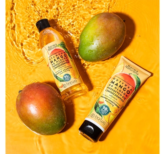 Kliknij na zdjęcie, aby je powiększyć BARWA NATURALNA SHAMPOO FÜR FRIZZIGES UND STRAPAZIERTES HAAR MANGO 300ML