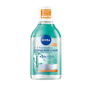NIVEA Derma Skin Clear Mizellenwasser mit 5% Serum für unreine Haut 400 ml