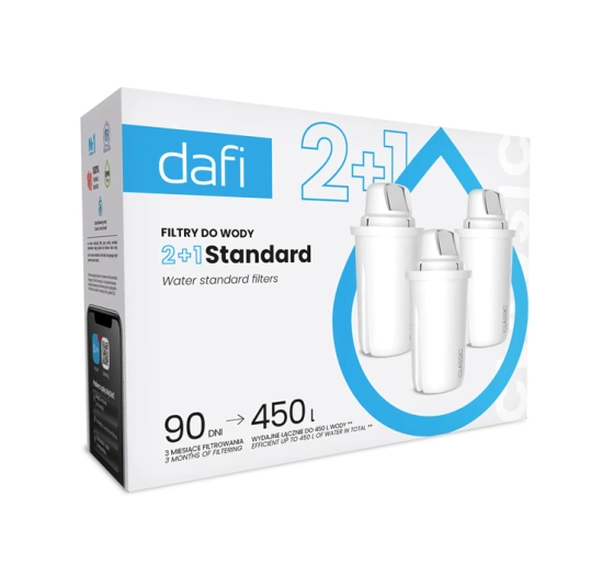 Dafi Classic Standard Filter für Wasserkanne 3 Stück