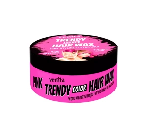 VENITA TRENDY COLOR HAIR WAX – FARB- UND STYLINGWACHS FÜR DAS HAAR, ROSA, 75 G