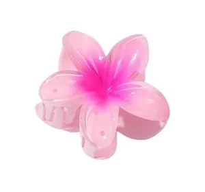 eCarla – dekorative Haarspange in Blumenform SP286, Cold Pink