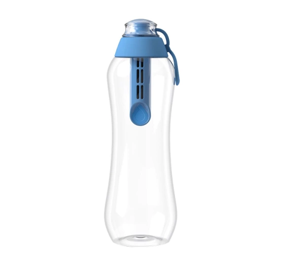 Kliknij na zdjęcie, aby je powiększyć Dafi Soft Wasserflasche mit Aktivkohlefilter 0,5 l Blau