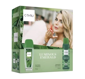 C-THRU LUMINOUS EMERALD DUFTSPRAY MIT ZERSTÄUBER 75ML + DEODORANT 150ML SET