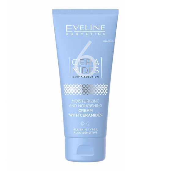 Kliknij na zdjęcie, aby je powiększyć Eveline Cosmetics 6 Ceramides Feuchtigkeitsspendende und pflegende Gesichtscreme mit Ceramiden 50 ml
