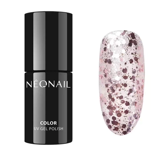 Kliknij na zdjęcie, aby je powiększyć NEONAIL CRAZY IN DOTS HYBRDILACK 9237 ROSE CONFETTI 7,2ML