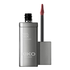 KIKO Milano Vinyl Lock Lip Lacquer – Flüssig-Lippenstift mit Vinyl-Finish, 01 Rebel Russett, 4 ml