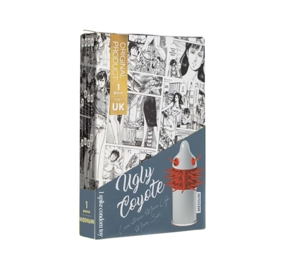 Kliknij na zdjęcie, aby je powiększyć EGZO STIMULIERENDES KONDOM MIT NOPPEN UGLY COYOTE MEDIUM 1 STÜCK