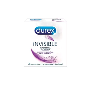 DUREX INVISIBLE EXTRA LUBRICATED KONDOME 3 STÜCK
