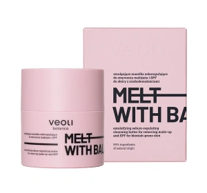 Veoli Botanica Melt With Balance Emulgierender Make-up-Entfernungsbalsam für problematische Haut 40 g