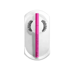 NYX PROFESSIONAL MAKEUP JUMBO LASH! KÜNSTLICHE WIMPERN FRINGE GLAM + WASSERFESTER EYELINER