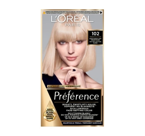 Kliknij na zdjęcie, aby je powiększyć LOREAL PARIS RECITAL PREFERENCE 102 IRIDESCENT BLISS