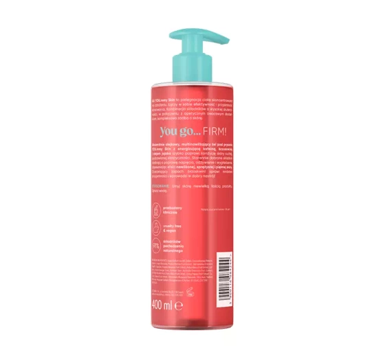AA YOU.MMY SKIN MULTIFEUCHTIGKEITSÖLGEL FÜR DIE DUSCHE PEACH FIRM 400ML