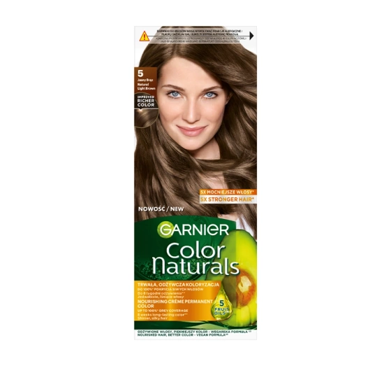 Kliknij na zdjęcie, aby je powiększyć GARNIER COLOR NATURALS PERMANENTE HAARFARBE 5 HELLBRAUN