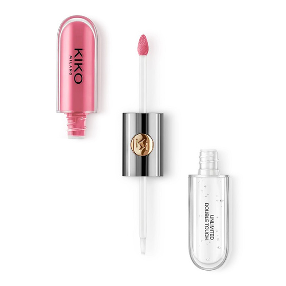   KIKO Milano Unlimited Double Touch Zweiteiliger Flüssiglippenstift 119 Rhododendron Pink 2x3ml