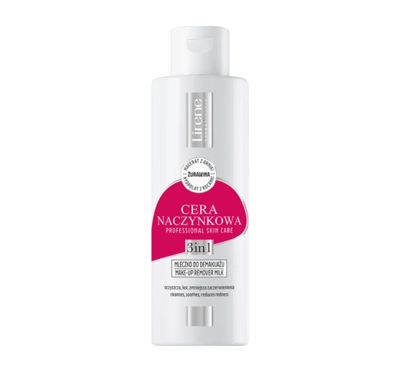 Lirene Cera Naczynkowa Make-up-Entfernungsmilch mit Moosbeere 200 ml