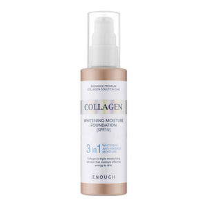 Enough Collagen Whitening Moisture Foundation 3in1 – feuchtigkeitsspendende Gesichtsgrundierung mit Kollagen, LSF 15, 23, 100 ml