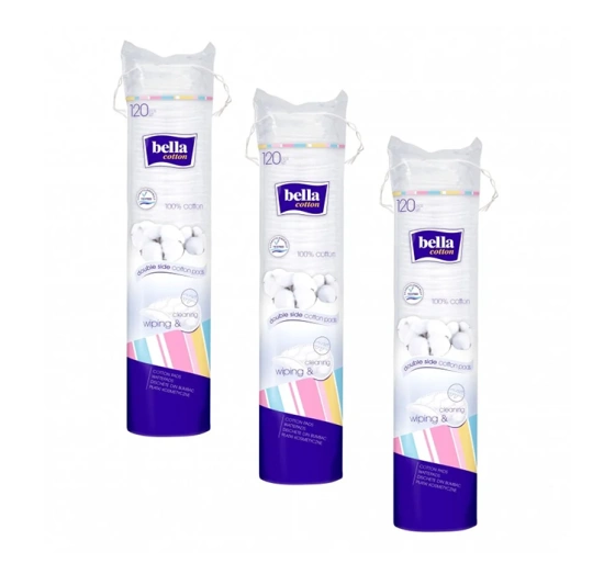Kliknij na zdjęcie, aby je powiększyć Bella Cotton Runde Kosmetikpads 3 x 120 Stück