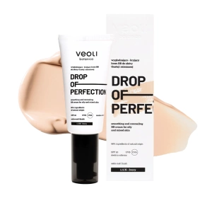 Veoli Botanica Drop of Perfection Glättend-deckende BB-Creme für fettige und Mischhaut SPF20 1.5 N Ivory 30 ml