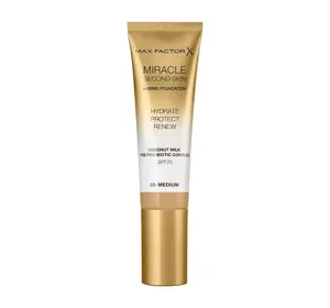MAX FACTOR MIRACLE SECOND SKIN FOUNDATION  05 MEDIUM 30ML