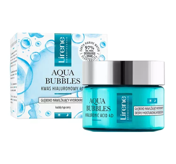 Kliknij na zdjęcie, aby je powiększyć  LIRENE AQUA BUBBLES TIEF HYDRATISIERENDE CREME 50ML